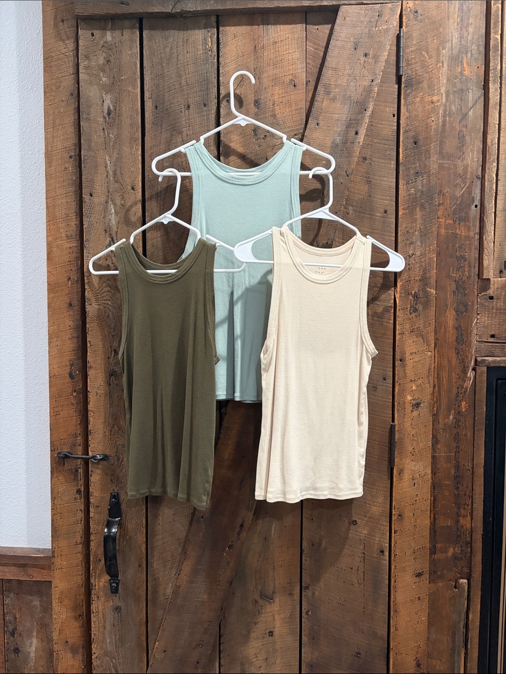 Women’s Ribbed Tank Top - Olive, Mint, Cream